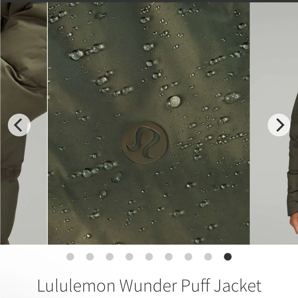 MENS M LULULEMON OLIVE GREEN JACKET
